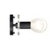 Designers Fountain Demi 24 in. 3-Light Matte Black Vanity Light with Artisan Cast Glass Shade for Bathrooms D318M-3B-MB - alternate 2